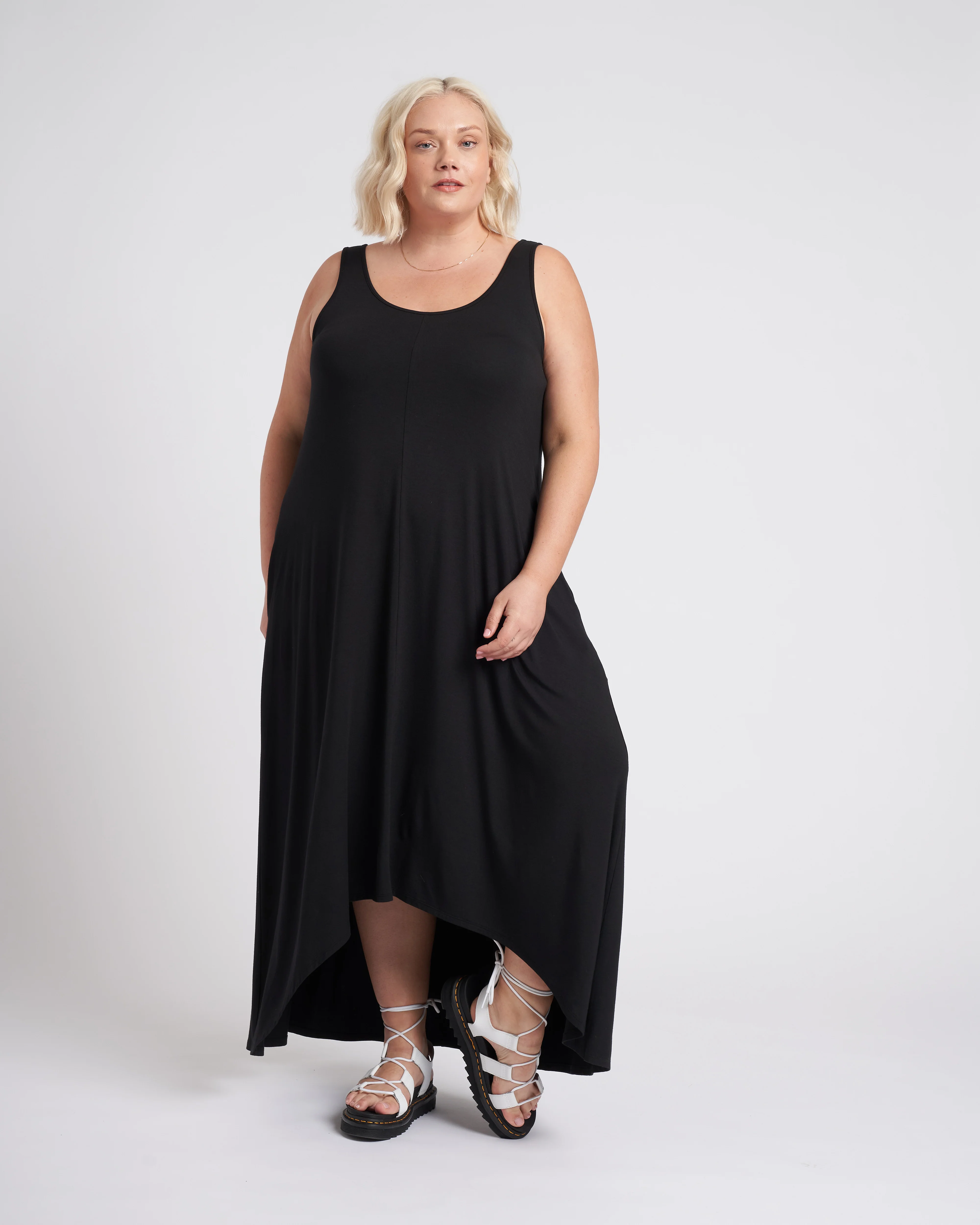 Athena Divine Jersey Dress - Black - Image 5