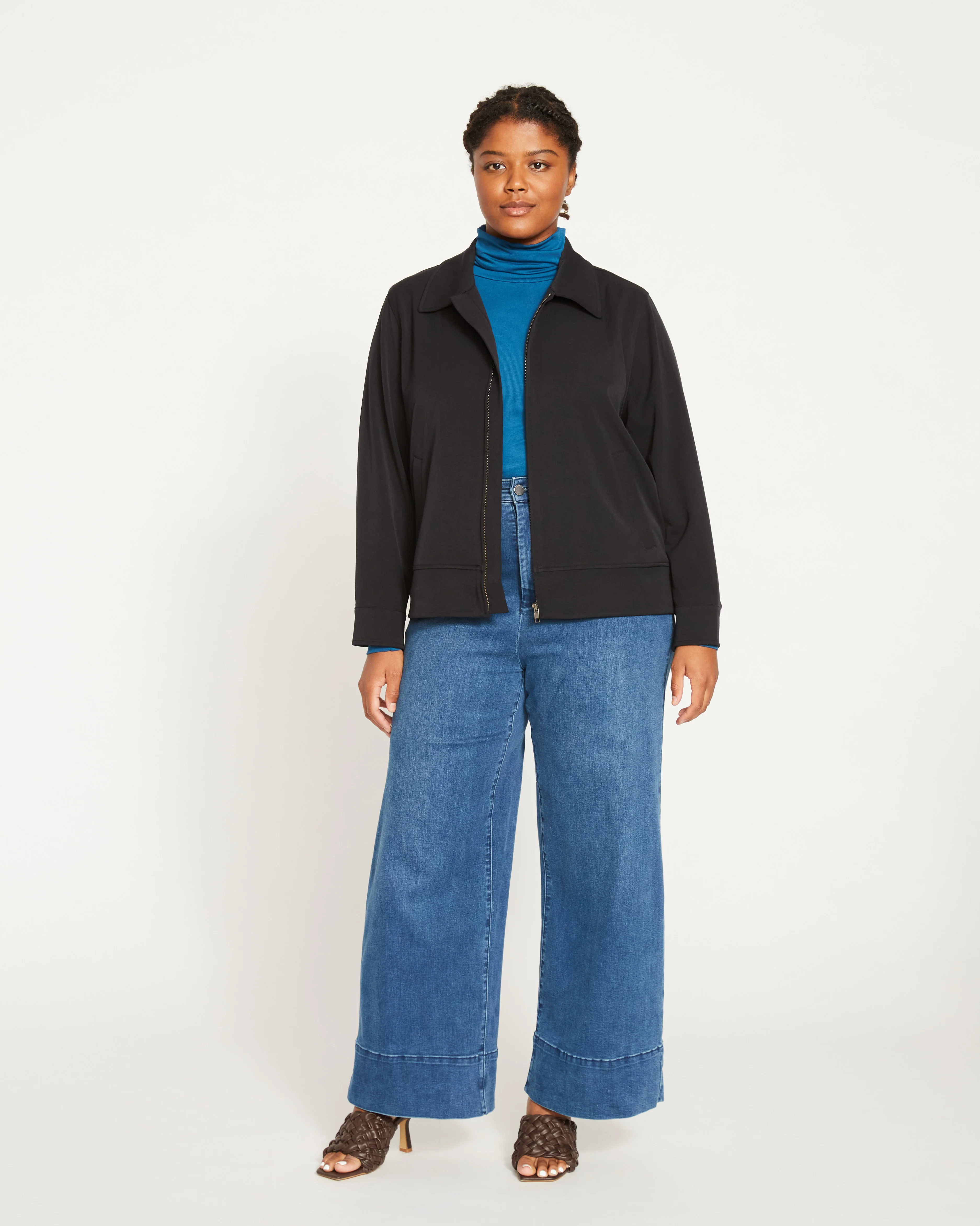 Carrie High Rise Wide Leg Jeans - True Blue - Image 8