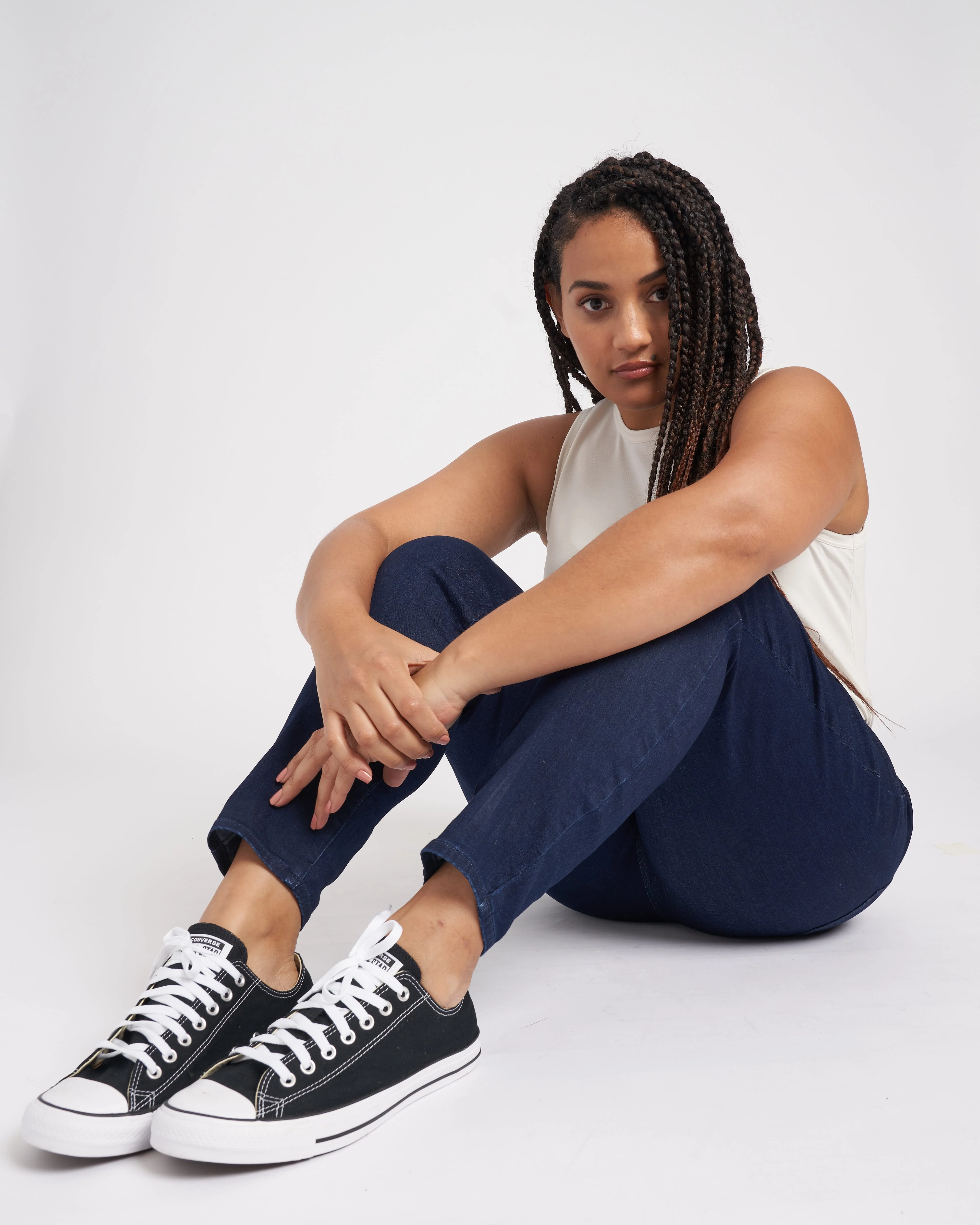 ComfortDenim Dont Call Them Jeggings - Dark Indigo - Image 3