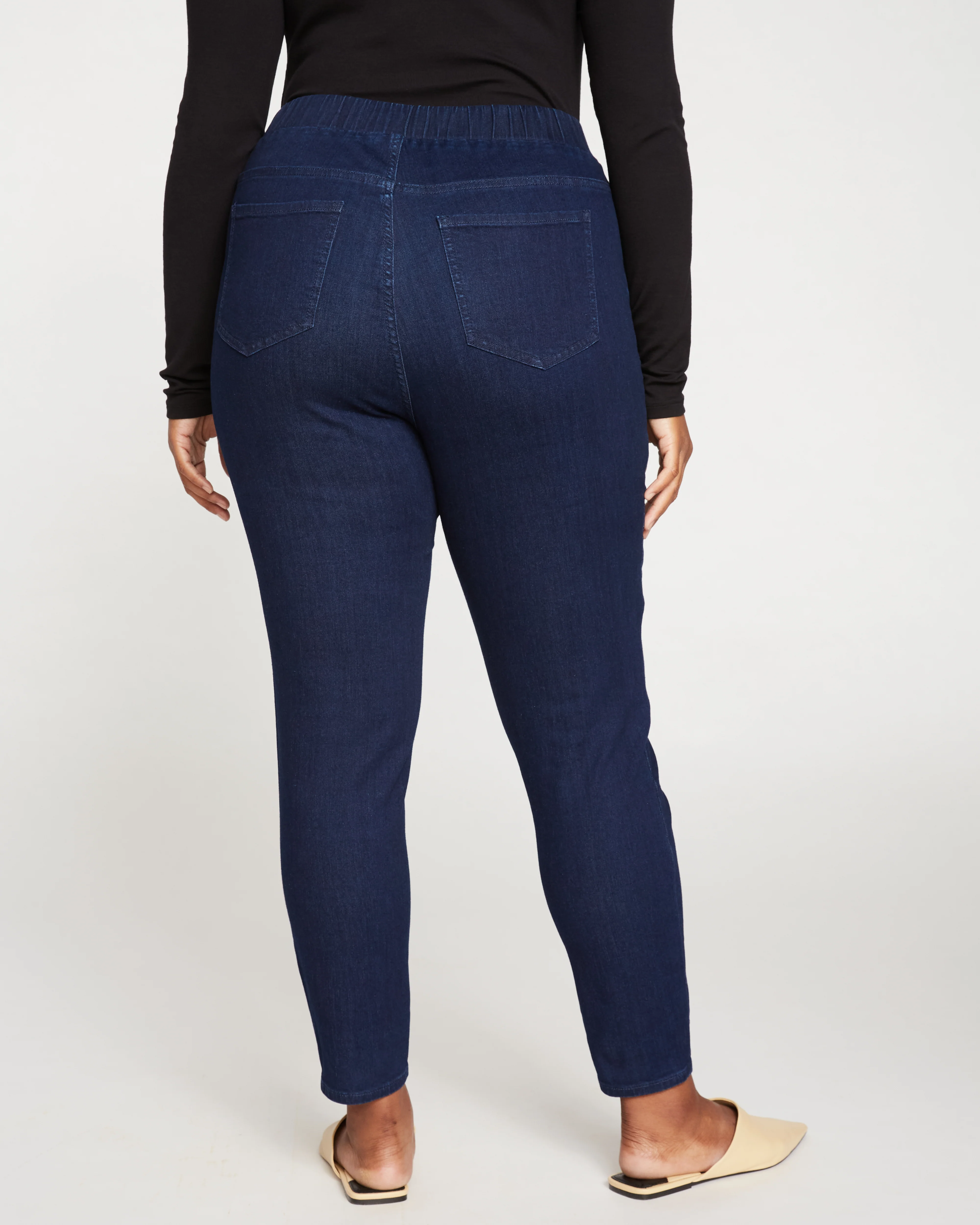 ComfortDenim Dont Call Them Jeggings - Dark Indigo - Image 9