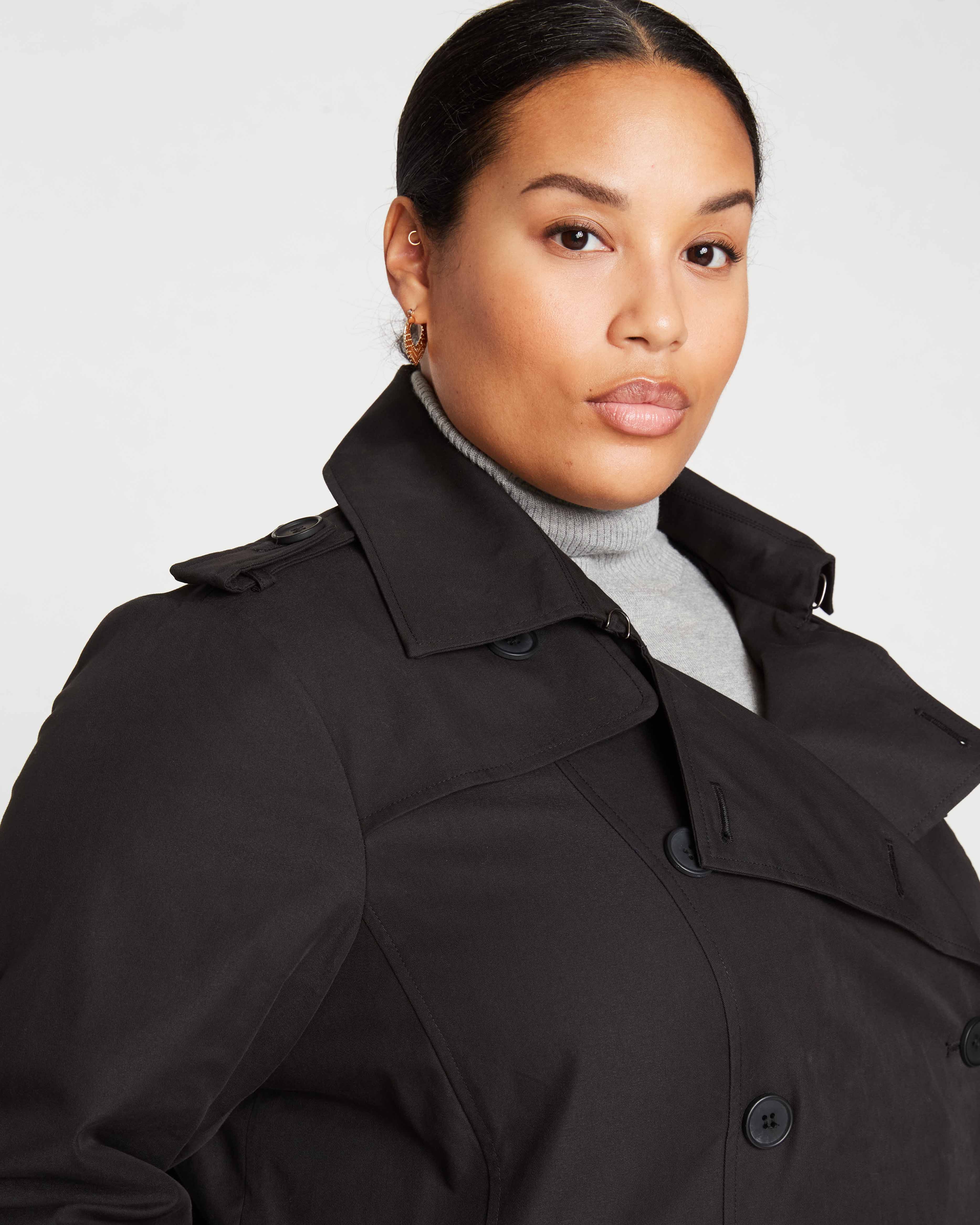 Derjon Trench Coat - Black - Image 4