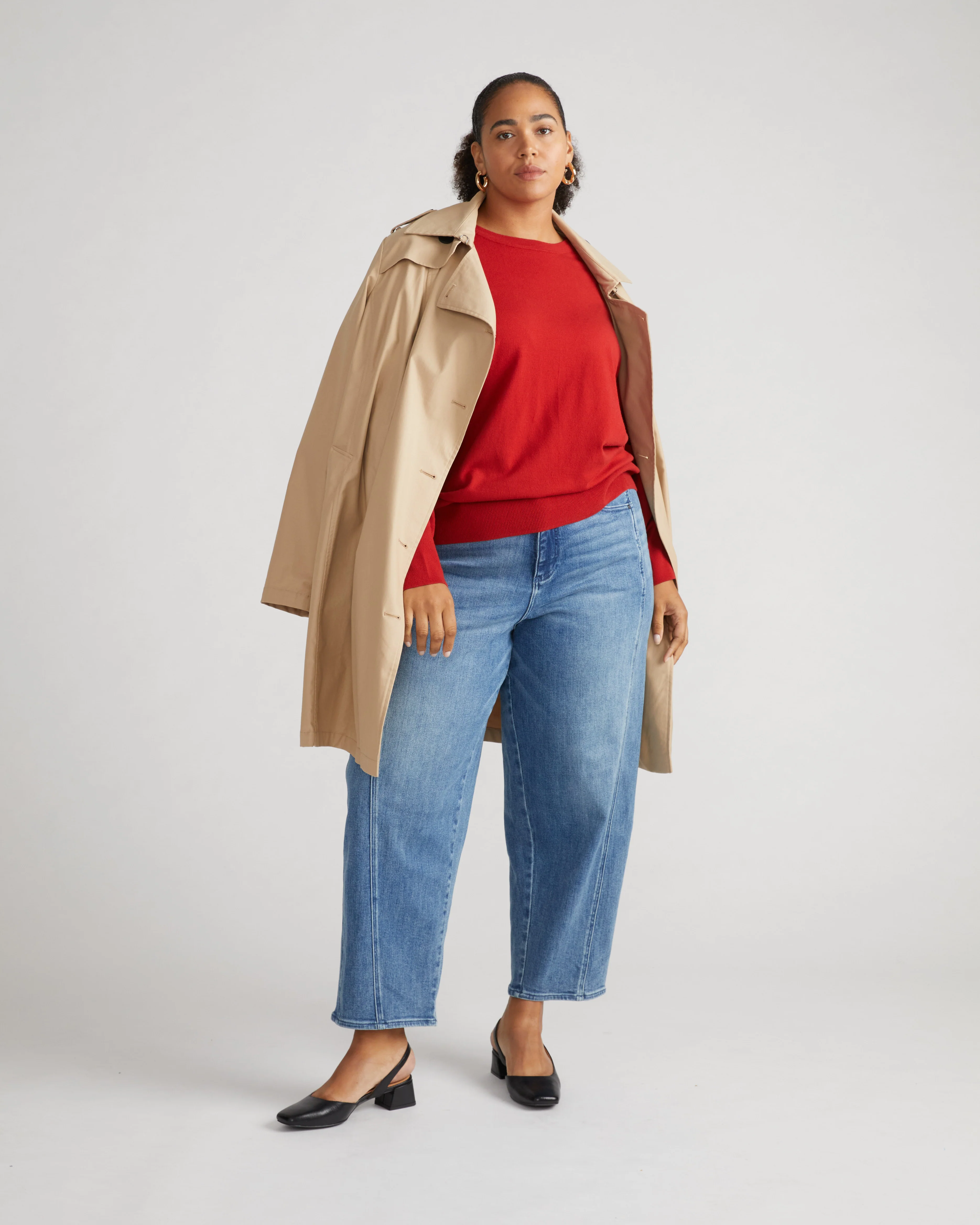 Derjon Trench Coat - Khaki - Image 3