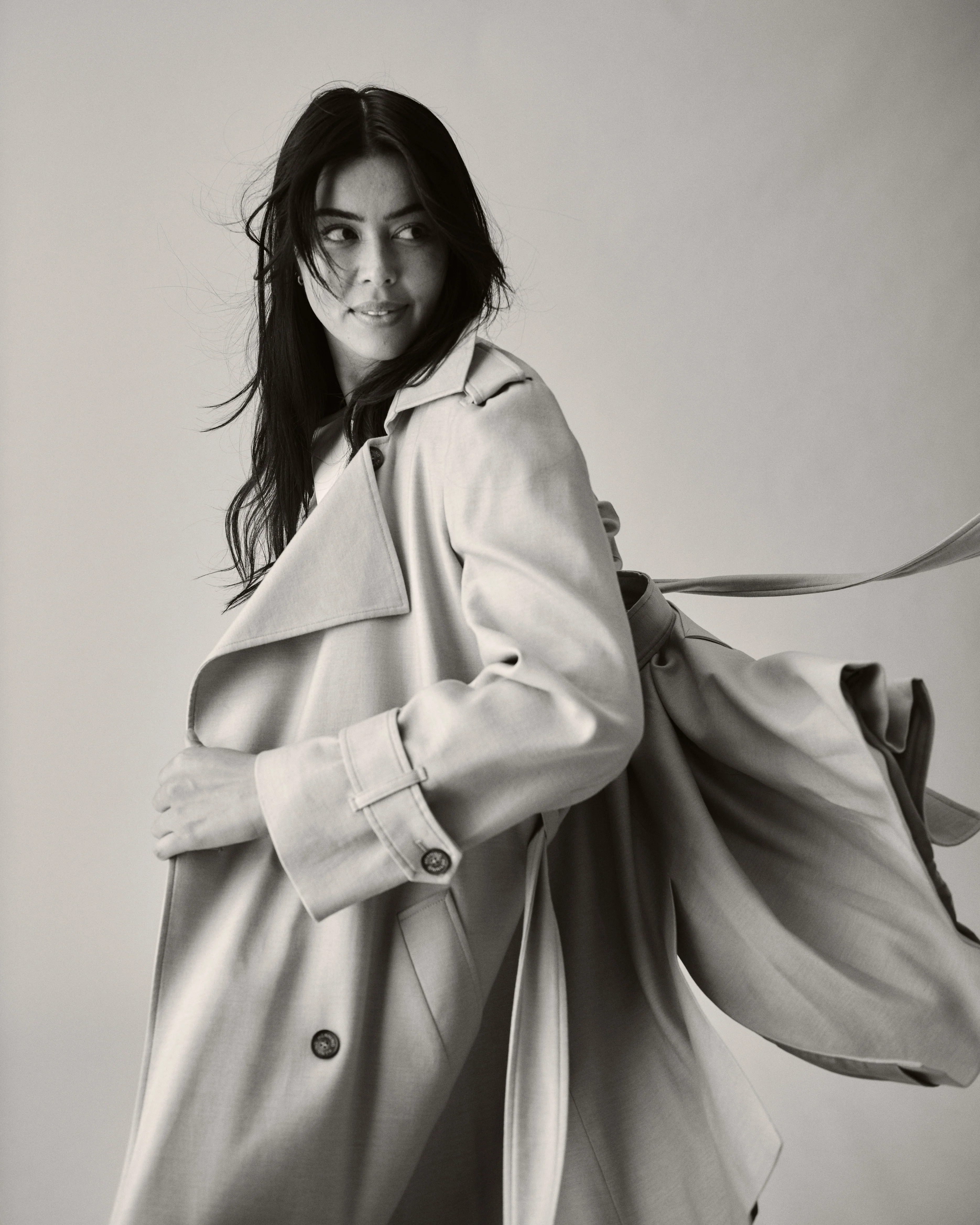 Henning x US Park Soft Trench - Birch - Image 4