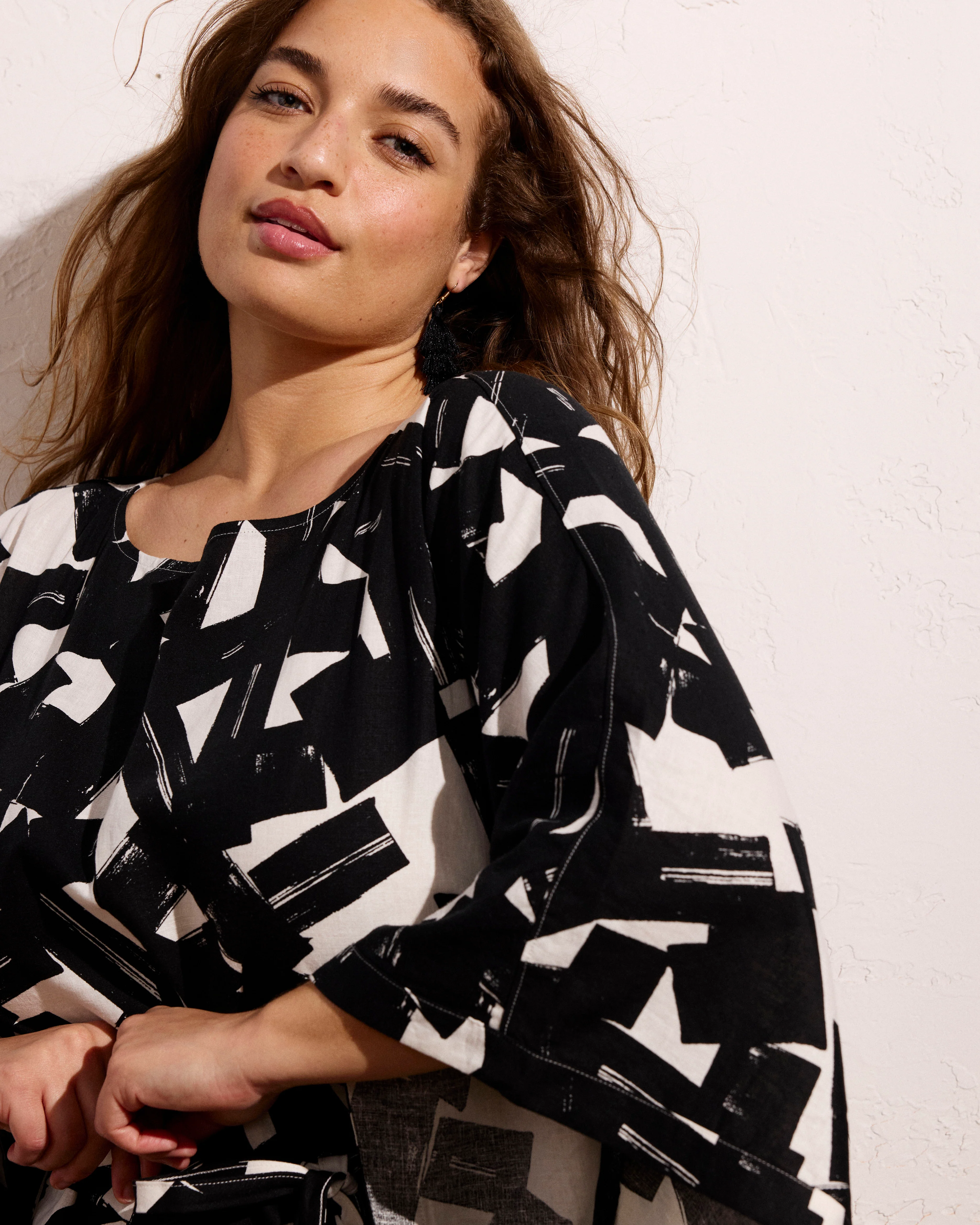 Lio Linen Dress - Santiago Print - Image 4