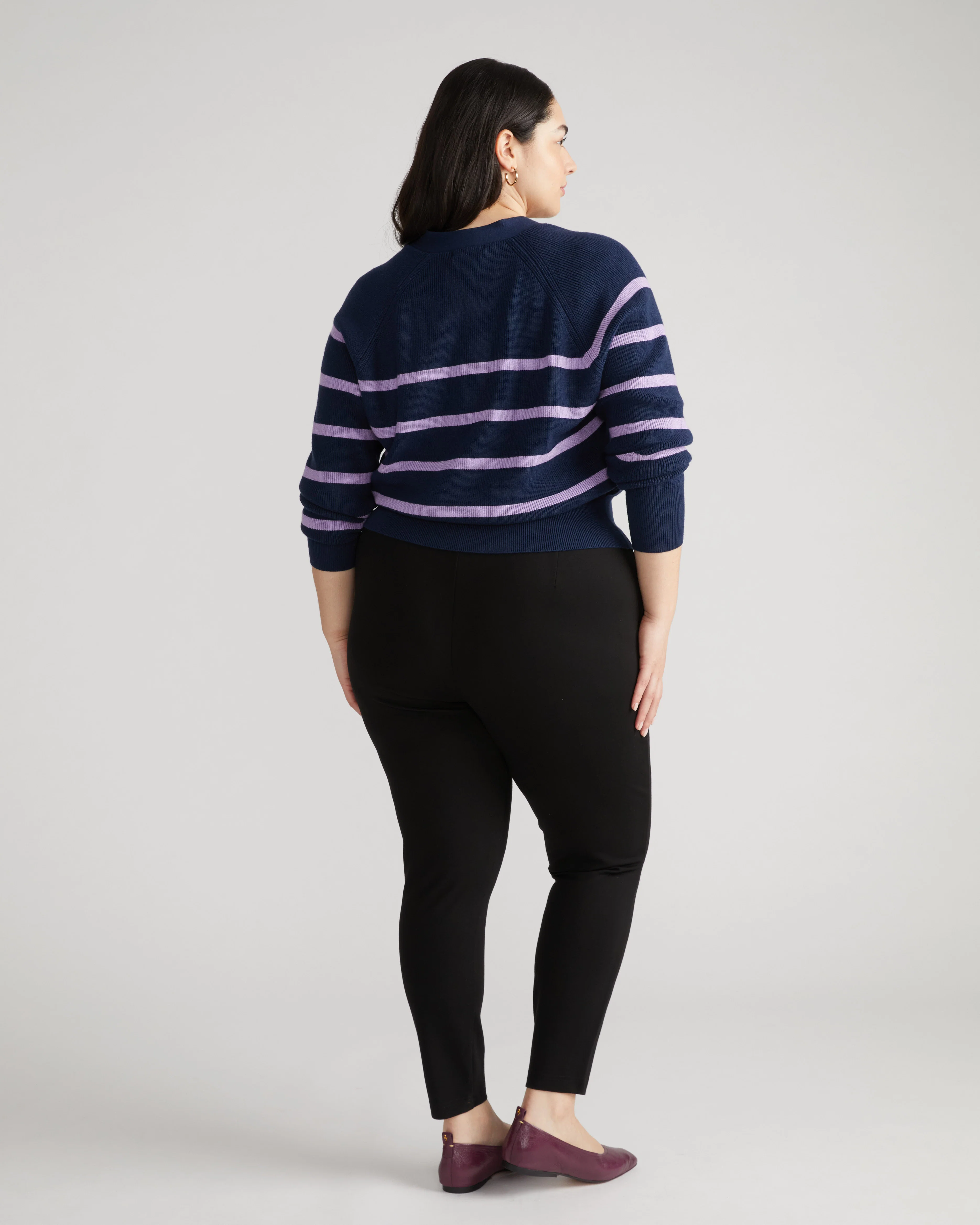 Minimalist Moro Pocket Signature Ponte Pants - Black - Image 3