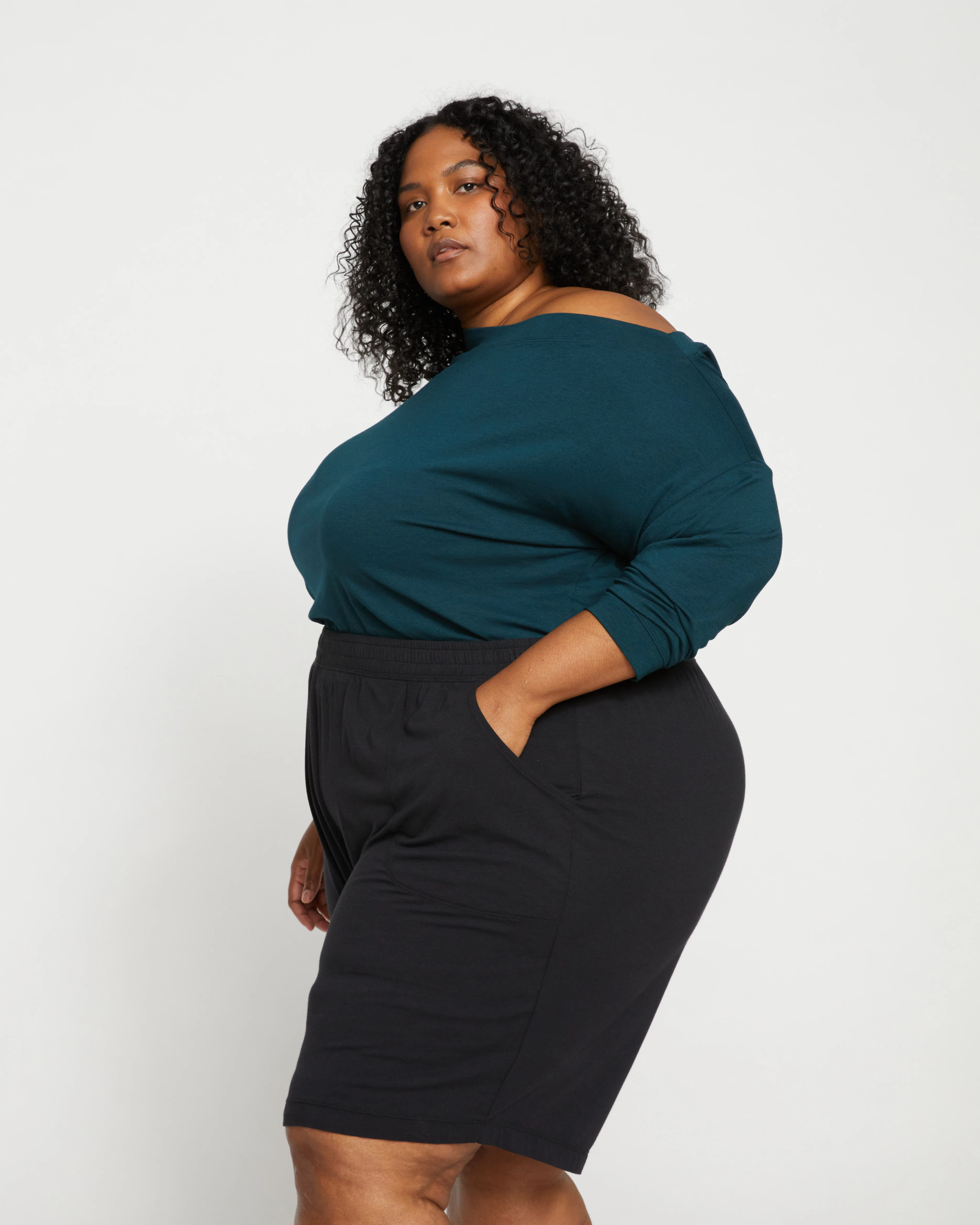 UltimateS Lorelai Lounge Shorts - Black - Image 3